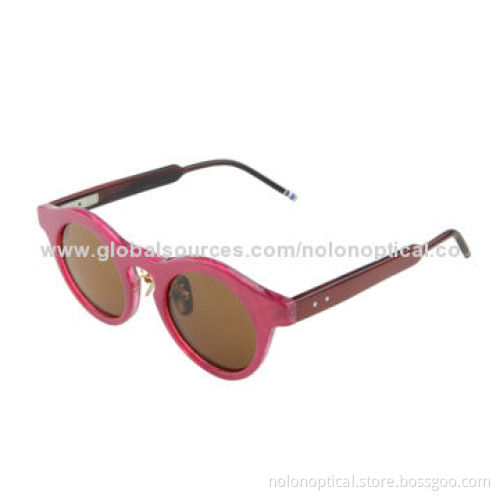 Personalized fashion acetate sunglasses with reasonable price in red